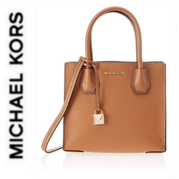 NWT authentic MK genuine leather Mercer messenger - Picture 3 of 5